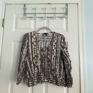 XXI Woman’s white/brown blouse size s